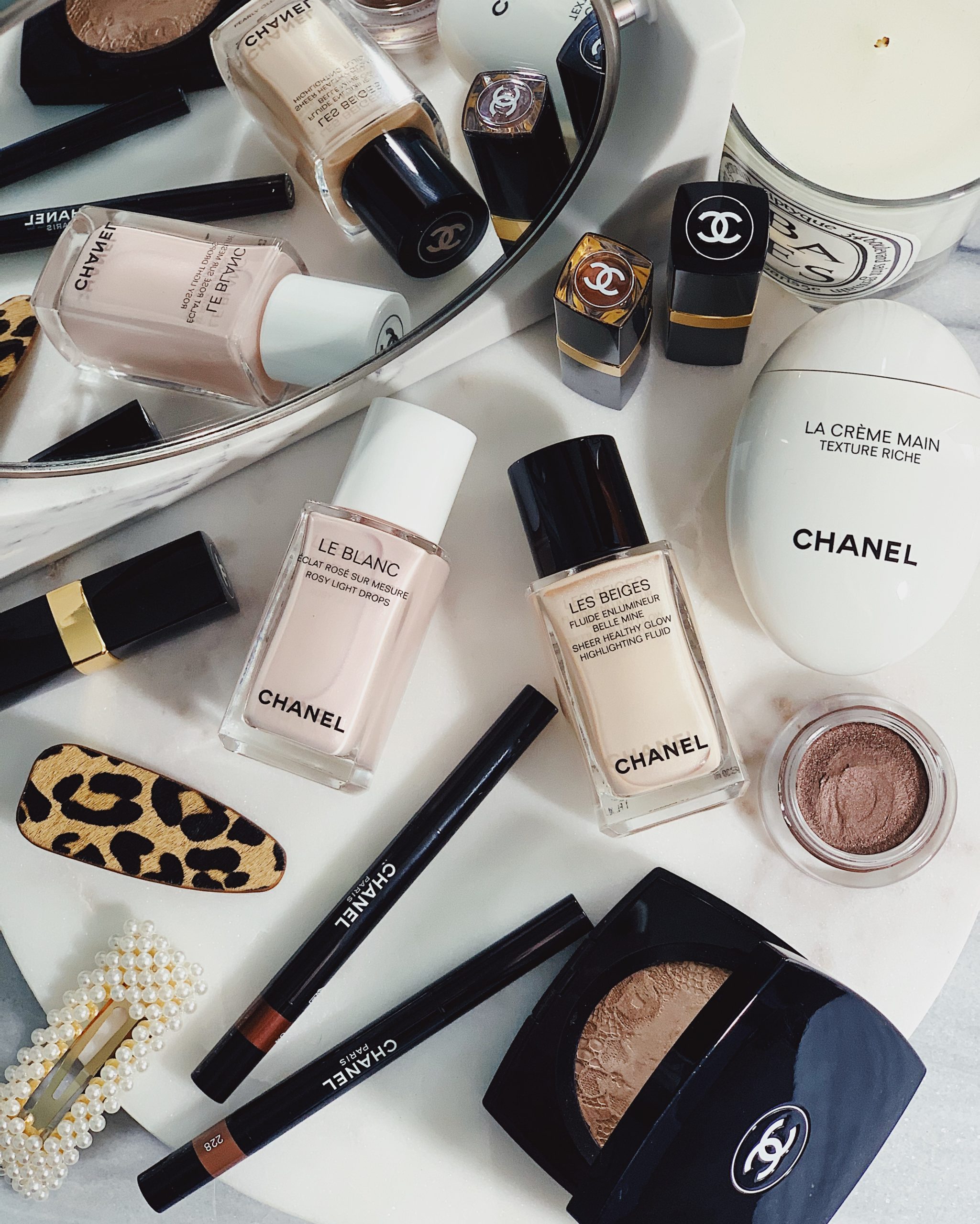 CHANEL Le Blanc Rosy Light Drops & Les Beiges Pearly Glow · the